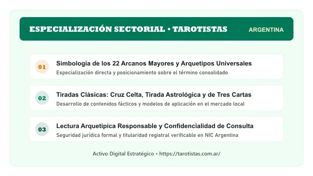 Pilares temáticos y especialización sectorial de Tarotistas en Argentina